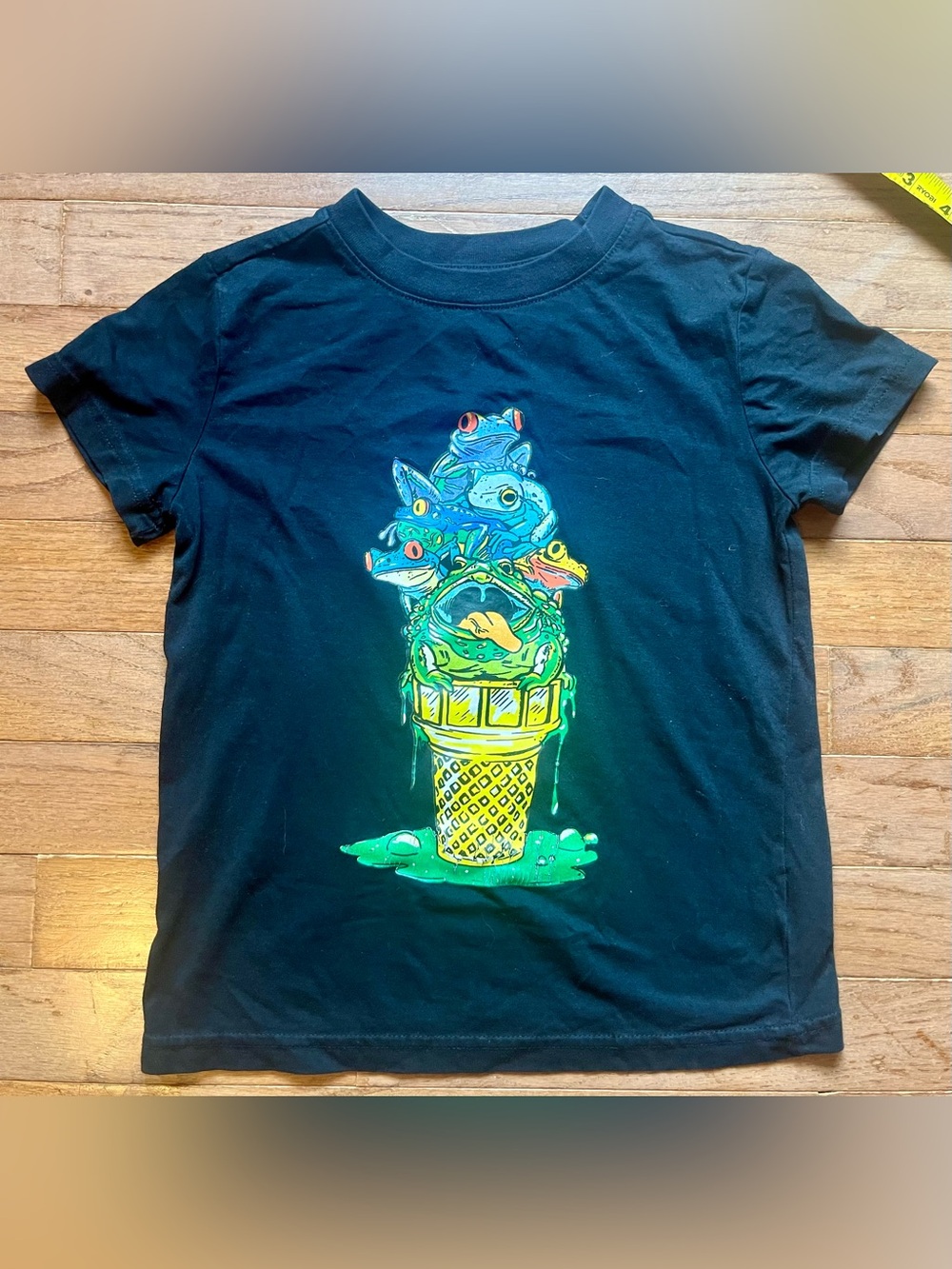 Little Kid’s Froggy Ice Cream Cone Tee -szXS